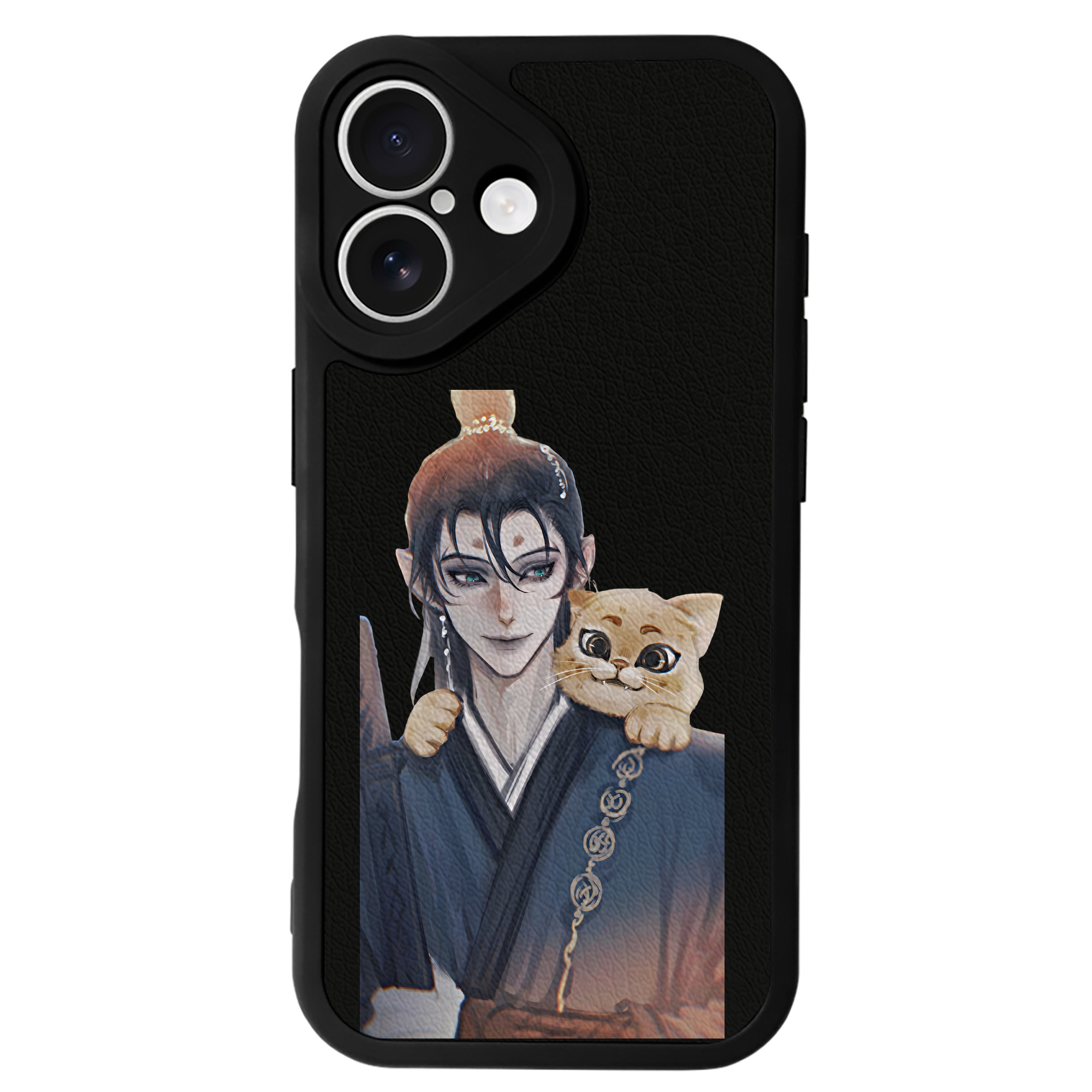 （画像用） Ne Zha 2 ナタ 魔童の大暴れ 【iPhone 16シリーズ対応】シリコンスマホケース（レザー調） 材質：シリコン